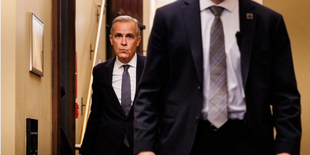 Prime Minister Mark Carney walks to Question Period on Parliament Hill in Ottawa on Monday, Sept. 21, 2026.