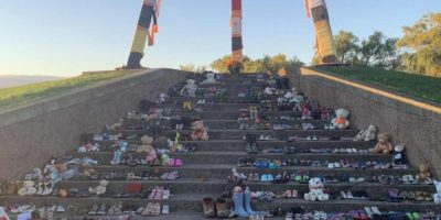 National Day for Truth and Reconciliation gathering at the Spirit Catcher in Barrie on September 30, 2021