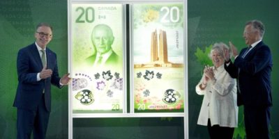 Bank of Canada Governor Tiff Macklem unveils new $20 note featuring King Charles III in Ottawa