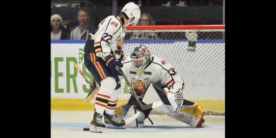 Late comeback falls just short as Barrie drops 3-2 decision in Erie