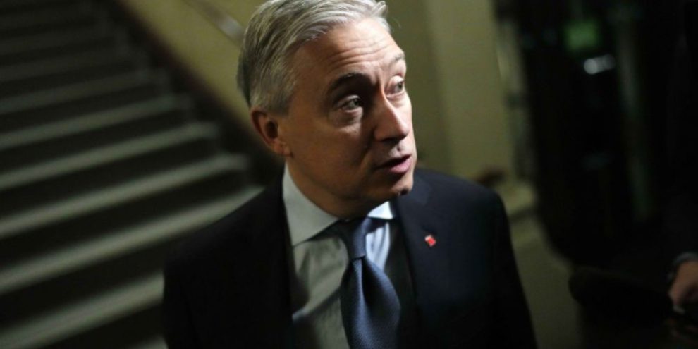 Finance Minister François-Philippe Champagne walks to a federal cabinet meeting on Parliament Hill in Ottawa on October 20, 2026.