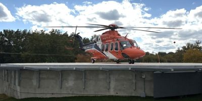 New elevated helipad at Stevenson Memorial Hospital in Alliston