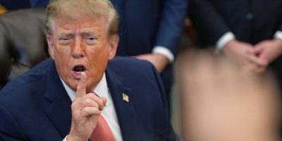 U.S. President Donald Trump speaks in the Oval Office of the White House in Washington on October 20, 2026.