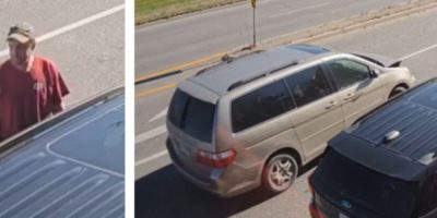 Older-model beige Honda Odyssey van similar to the vehicle sought by Barrie Police after a hit-and-run collision.