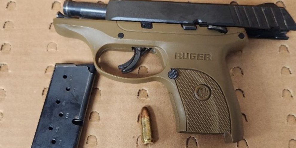 OPP officers seized a loaded firearm and suspected cocaine, methamphetamine and cannabis concentrate during a search in Midland.