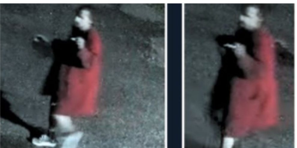 Barrie police surveillance image of a man sought in connection with a suspicious fire near Victoria and Ellen streets.