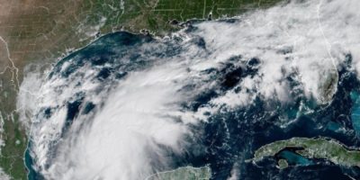 NOAA satellite image shows Tropical Storm Isaias off the eastern coast of Mexico on Oct. 7, 2026