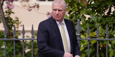 Former Prince Andrew, now known as Andrew Mountbatten-Windsor, leaves Windsor Castle in April 2025