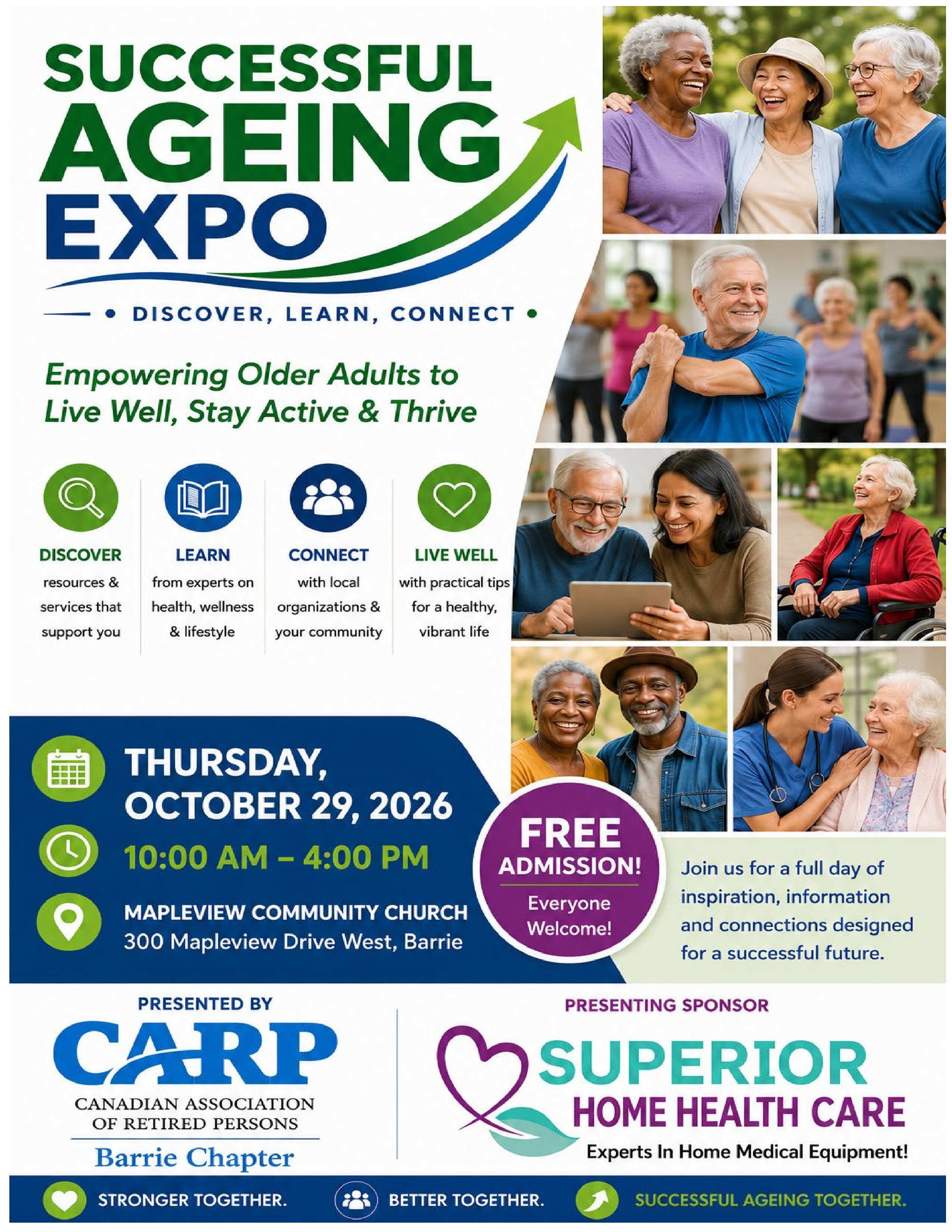 successful aging expo event poster