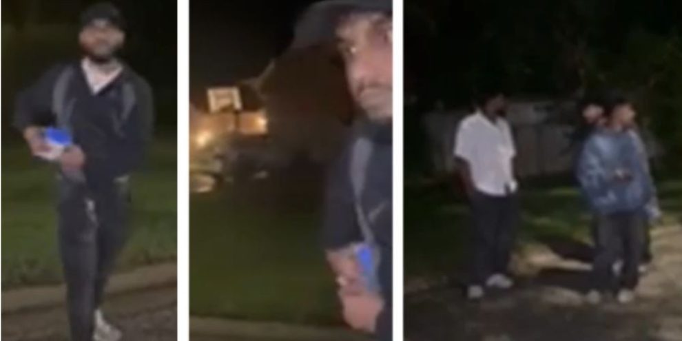 Four males sought by Barrie Police in connection with a fail-to-remain investigation on Crimson Ridge Road.