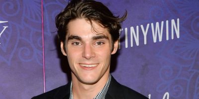 RJ Mitte arrives at Variety and Women in Film’s pre-Emmy celebration in West Hollywood on Aug. 23, 2014.