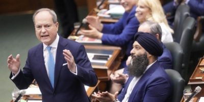 Ontario Finance Minister Peter Bethlenfalvy speaks at Queen's Park in Toronto on June 2, 2026.